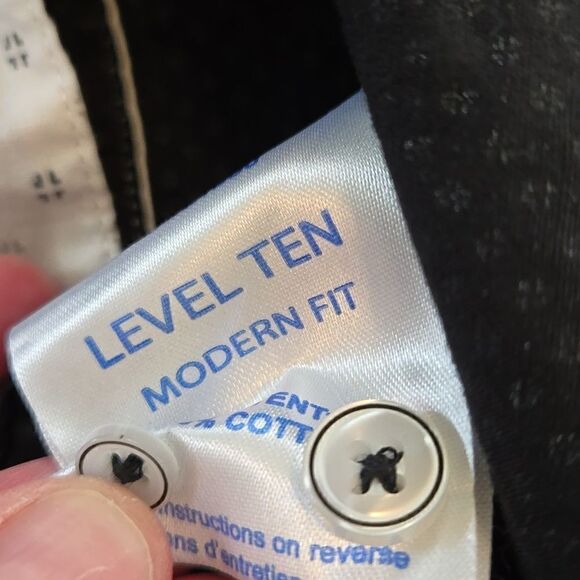 EC LEVEL TEN SHORT SLEEVE BUTTON UP SHIRT SZ.M - Picture 5 of 5